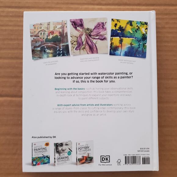 Watercolor Techniques for Artists and Illustrators : Learn How to Paint DK 2020 - Picture 2 of 13